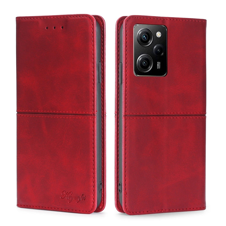 Custodia per telefono in pelle a vibrazione orizzontale magnetica con trama di mucca, For Motorola Moto E13 4G, For OPPO A17k, For OPPO Reno8 T 4G, For Xiaomi Poco X5 Pro / Redmi Note 12 Pro Speed