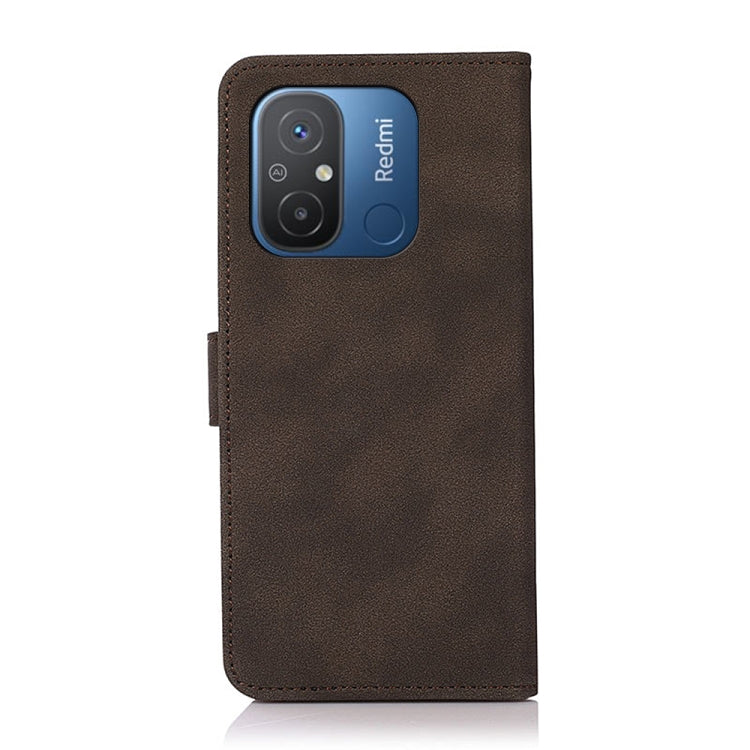 KHAZNEH Custodia per telefono in pelle con trama opaca, For Xiaomi Redmi 12C/11A, For OnePlus Ace 2