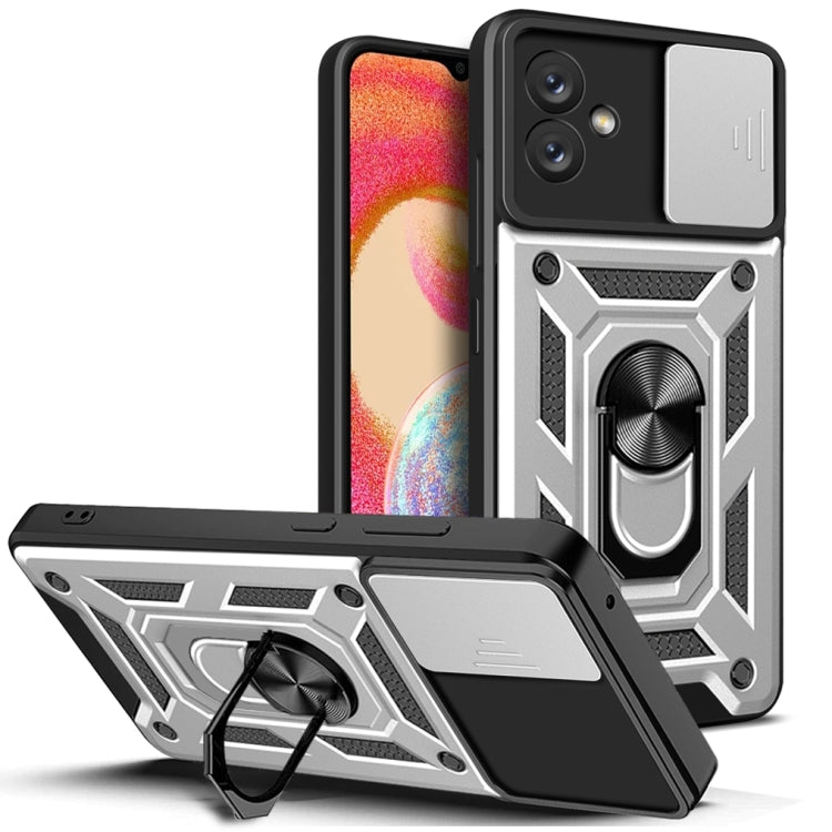 Custodia per telefono con design a copertura della fotocamera scorrevole, For Samsung Galaxy A04e