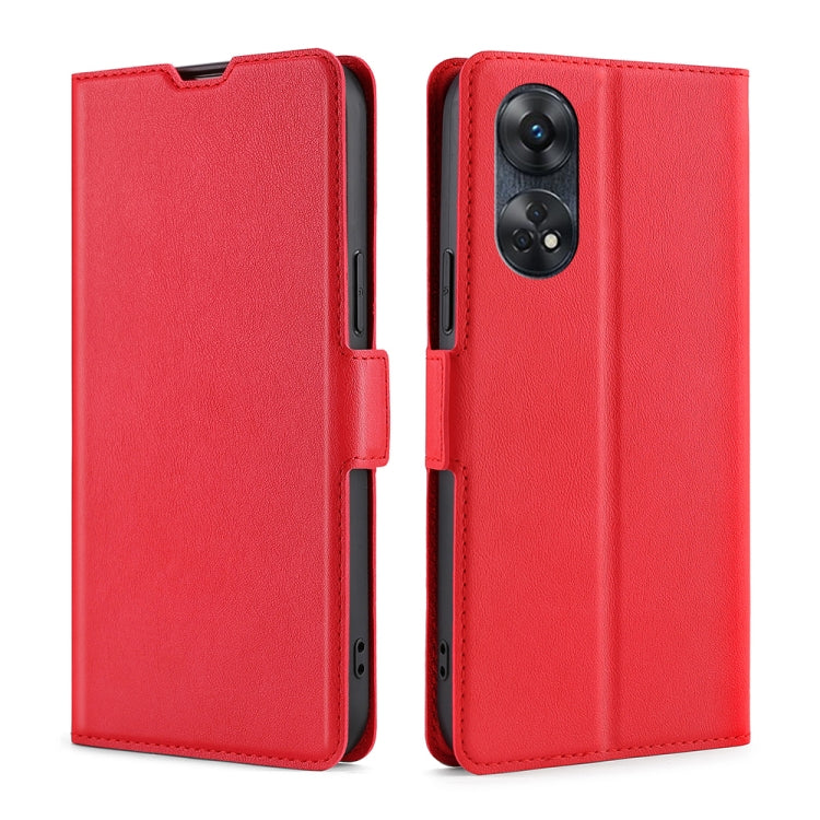 Custodia per telefono in pelle flip orizzontale con fibbia laterale ultrasottile, For Motorola Moto E13 4G, For OPPO A17k, For OPPO Reno8 T 4G, For Xiaomi Poco X5 Pro / Redmi Note 12 Pro Speed, For Honor X9a 5G