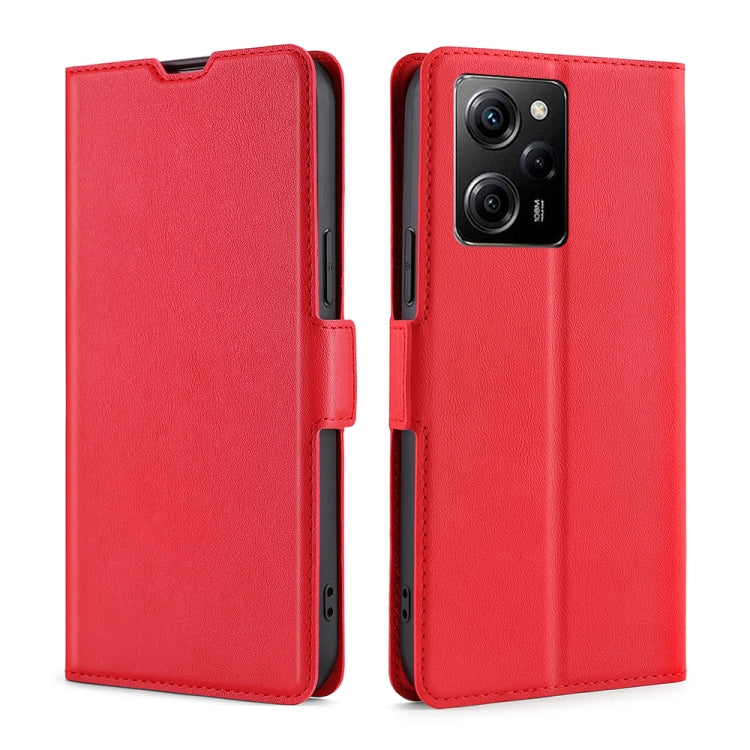 Custodia per telefono in pelle flip orizzontale con fibbia laterale ultrasottile, For Motorola Moto E13 4G, For OPPO A17k, For OPPO Reno8 T 4G, For Xiaomi Poco X5 Pro / Redmi Note 12 Pro Speed, For Honor X9a 5G