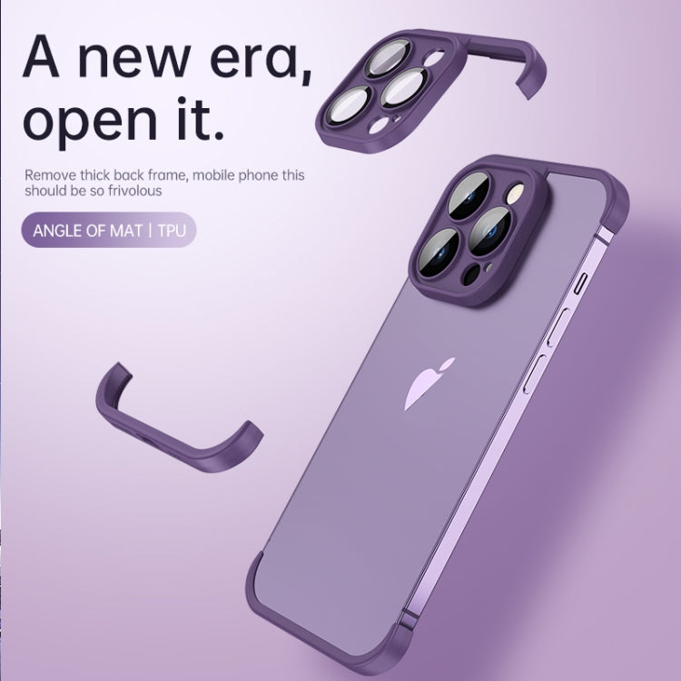 Cornice protettiva per telefono in TPU a quattro angoli + fotocamera, For iPhone 11, For iPhone 11 Pro