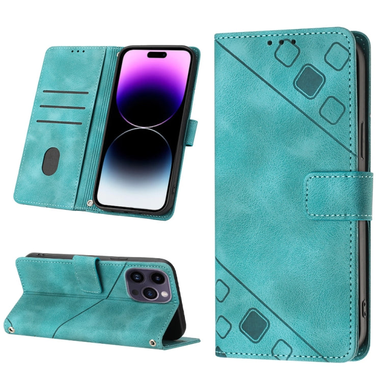 Custodia per telefono in pelle goffrata effetto pelle, For iPhone 14, For iPhone 14 Plus, For iPhone 14 Pro, For iPhone 14 Pro Max
