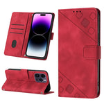 Custodia per telefono in pelle goffrata effetto pelle, For iPhone 14, For iPhone 14 Plus, For iPhone 14 Pro, For iPhone 14 Pro Max