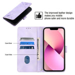 Custodia per telefono in pelle goffrata effetto pelle, For iPhone 13 mini, For iPhone 13, For iPhone 13 Pro, For iPhone 13 Pro Max
