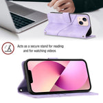 Custodia per telefono in pelle goffrata effetto pelle, For iPhone 13 mini, For iPhone 13, For iPhone 13 Pro, For iPhone 13 Pro Max