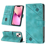 Custodia per telefono in pelle goffrata effetto pelle, For iPhone 13 mini, For iPhone 13, For iPhone 13 Pro, For iPhone 13 Pro Max