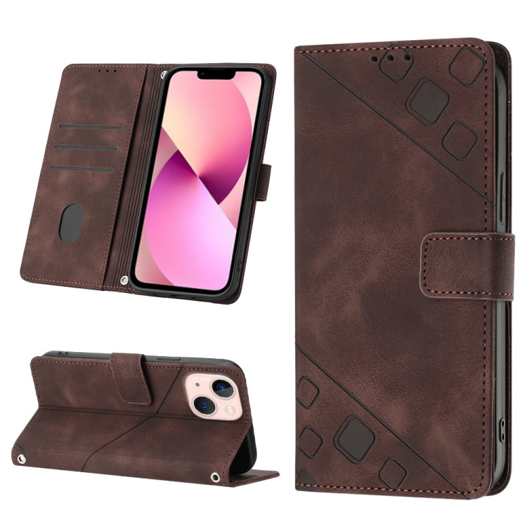 Custodia per telefono in pelle goffrata effetto pelle, For iPhone 13 mini, For iPhone 13, For iPhone 13 Pro, For iPhone 13 Pro Max