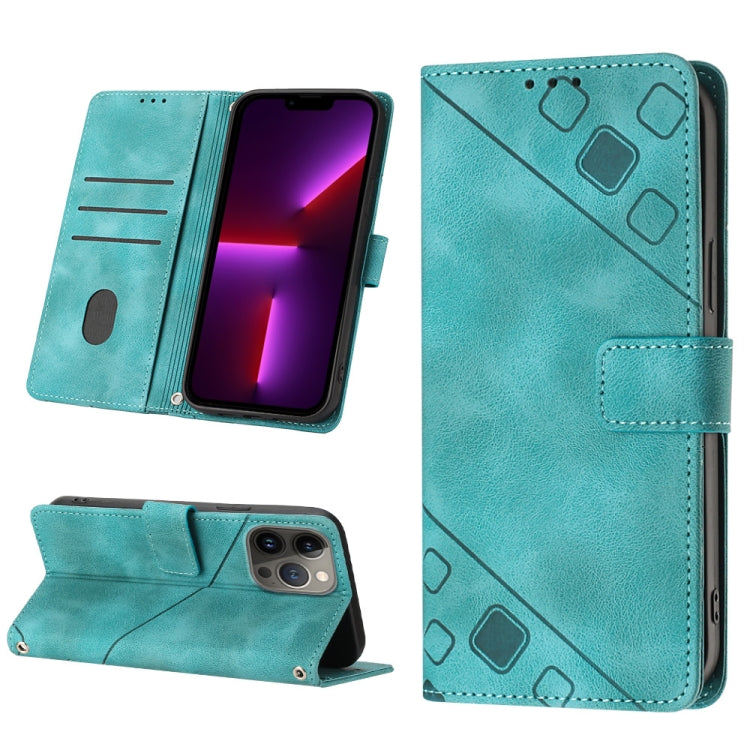 Custodia per telefono in pelle goffrata effetto pelle, For iPhone 13 mini, For iPhone 13, For iPhone 13 Pro, For iPhone 13 Pro Max