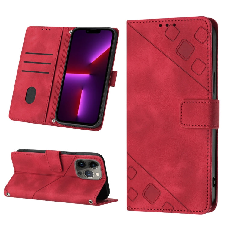 Custodia per telefono in pelle goffrata effetto pelle, For iPhone 13 mini, For iPhone 13, For iPhone 13 Pro, For iPhone 13 Pro Max