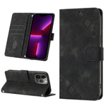Custodia per telefono in pelle goffrata effetto pelle, For iPhone 13 mini, For iPhone 13, For iPhone 13 Pro, For iPhone 13 Pro Max