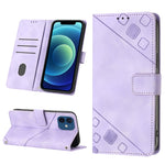 Custodia per telefono in pelle goffrata effetto pelle, For iPhone 12 / 12 Pro, For iPhone 12 Pro Max, For iPhone 11, For iPhone 11 Pro Max