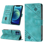 Custodia per telefono in pelle goffrata effetto pelle, For iPhone 12 / 12 Pro, For iPhone 12 Pro Max, For iPhone 11, For iPhone 11 Pro Max