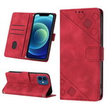 Custodia per telefono in pelle goffrata effetto pelle, For iPhone 12 / 12 Pro, For iPhone 12 Pro Max, For iPhone 11, For iPhone 11 Pro Max