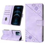 Custodia per telefono in pelle goffrata effetto pelle, For iPhone 12 / 12 Pro, For iPhone 12 Pro Max, For iPhone 11, For iPhone 11 Pro Max