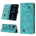 Custodia per telefono in pelle goffrata effetto pelle, For iPhone 12 / 12 Pro, For iPhone 12 Pro Max, For iPhone 11, For iPhone 11 Pro Max