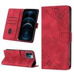 Custodia per telefono in pelle goffrata effetto pelle, For iPhone 12 / 12 Pro, For iPhone 12 Pro Max, For iPhone 11, For iPhone 11 Pro Max