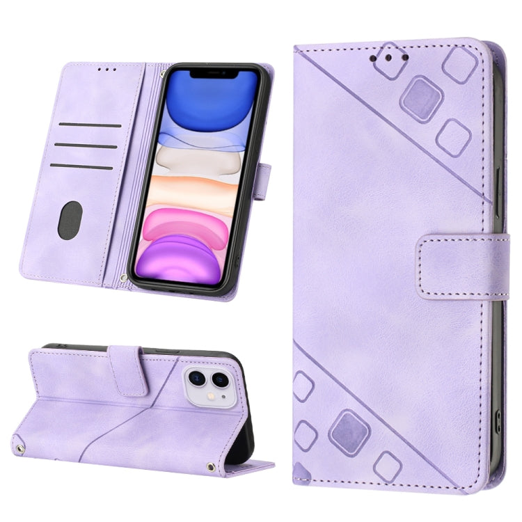 Custodia per telefono in pelle goffrata effetto pelle, For iPhone 12 / 12 Pro, For iPhone 12 Pro Max, For iPhone 11, For iPhone 11 Pro Max