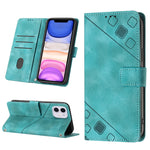 Custodia per telefono in pelle goffrata effetto pelle, For iPhone 12 / 12 Pro, For iPhone 12 Pro Max, For iPhone 11, For iPhone 11 Pro Max