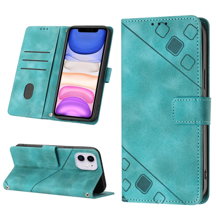 Custodia per telefono in pelle goffrata effetto pelle, For iPhone 12 / 12 Pro, For iPhone 12 Pro Max, For iPhone 11, For iPhone 11 Pro Max