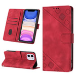 Custodia per telefono in pelle goffrata effetto pelle, For iPhone 12 / 12 Pro, For iPhone 12 Pro Max, For iPhone 11, For iPhone 11 Pro Max