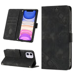 Custodia per telefono in pelle goffrata effetto pelle, For iPhone 12 / 12 Pro, For iPhone 12 Pro Max, For iPhone 11, For iPhone 11 Pro Max