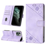 Custodia per telefono in pelle goffrata effetto pelle, For iPhone 12 / 12 Pro, For iPhone 12 Pro Max, For iPhone 11, For iPhone 11 Pro Max
