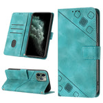 Custodia per telefono in pelle goffrata effetto pelle, For iPhone 12 / 12 Pro, For iPhone 12 Pro Max, For iPhone 11, For iPhone 11 Pro Max