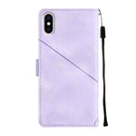 Custodia per telefono in pelle goffrata effetto pelle, For iPhone X / XS, For iPhone XR, For iPhone XS Max, For iPhone SE 2022 / 2020 / 7 / 8