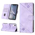 Custodia per telefono in pelle goffrata effetto pelle, For iPhone X / XS, For iPhone XR, For iPhone XS Max, For iPhone SE 2022 / 2020 / 7 / 8