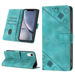 Custodia per telefono in pelle goffrata effetto pelle, For iPhone X / XS, For iPhone XR, For iPhone XS Max, For iPhone SE 2022 / 2020 / 7 / 8