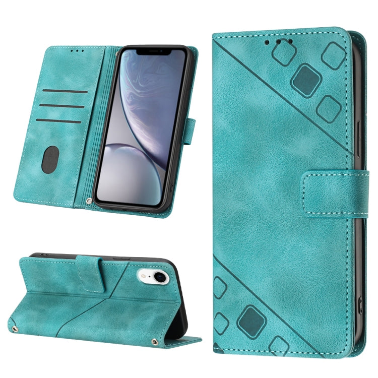 Custodia per telefono in pelle goffrata effetto pelle, For iPhone X / XS, For iPhone XR, For iPhone XS Max, For iPhone SE 2022 / 2020 / 7 / 8