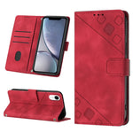 Custodia per telefono in pelle goffrata effetto pelle, For iPhone X / XS, For iPhone XR, For iPhone XS Max, For iPhone SE 2022 / 2020 / 7 / 8