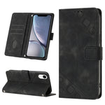 Custodia per telefono in pelle goffrata effetto pelle, For iPhone X / XS, For iPhone XR, For iPhone XS Max, For iPhone SE 2022 / 2020 / 7 / 8