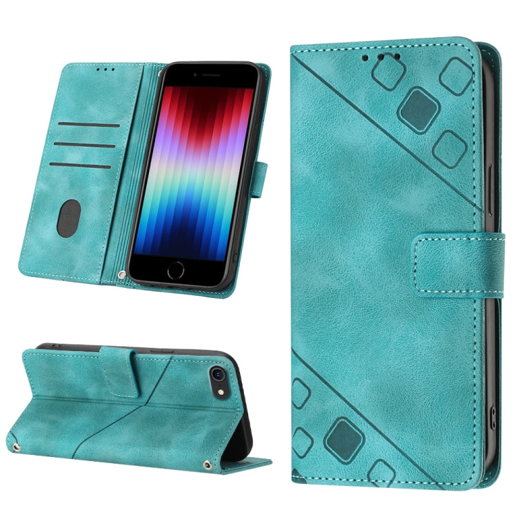 Custodia per telefono in pelle goffrata effetto pelle, For iPhone X / XS, For iPhone XR, For iPhone XS Max, For iPhone SE 2022 / 2020 / 7 / 8