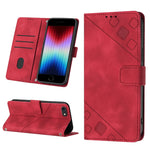 Custodia per telefono in pelle goffrata effetto pelle, For iPhone X / XS, For iPhone XR, For iPhone XS Max, For iPhone SE 2022 / 2020 / 7 / 8