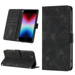 Custodia per telefono in pelle goffrata effetto pelle, For iPhone X / XS, For iPhone XR, For iPhone XS Max, For iPhone SE 2022 / 2020 / 7 / 8