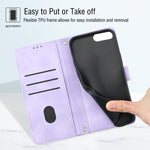 Custodia per telefono in pelle goffrata effetto pelle, For iPhone 7 Plus / 8 Plus / 6 Plus, For iPod Touch 7 / Touch 6, For iPhone 11 Pro