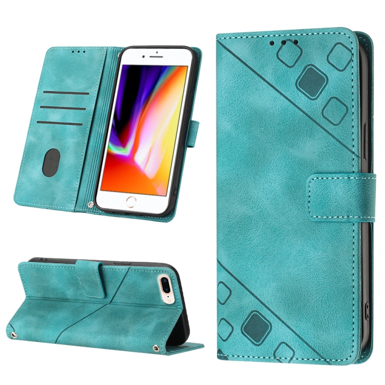Custodia per telefono in pelle goffrata effetto pelle, For iPhone 7 Plus / 8 Plus / 6 Plus, For iPod Touch 7 / Touch 6, For iPhone 11 Pro