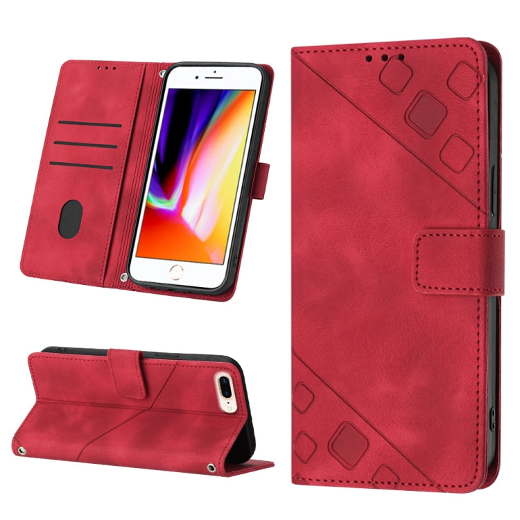 Custodia per telefono in pelle goffrata effetto pelle, For iPhone 7 Plus / 8 Plus / 6 Plus, For iPod Touch 7 / Touch 6, For iPhone 11 Pro