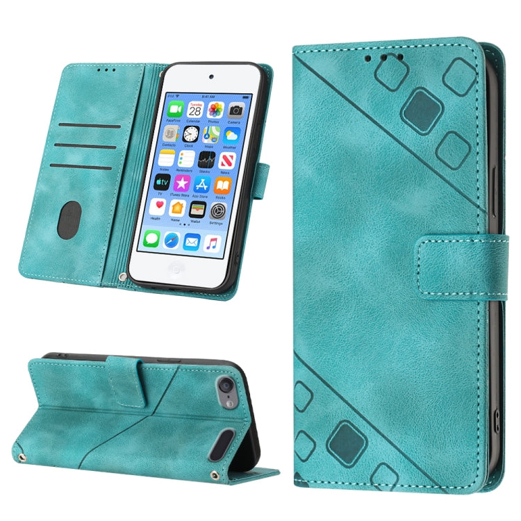 Custodia per telefono in pelle goffrata effetto pelle, For iPhone 7 Plus / 8 Plus / 6 Plus, For iPod Touch 7 / Touch 6, For iPhone 11 Pro