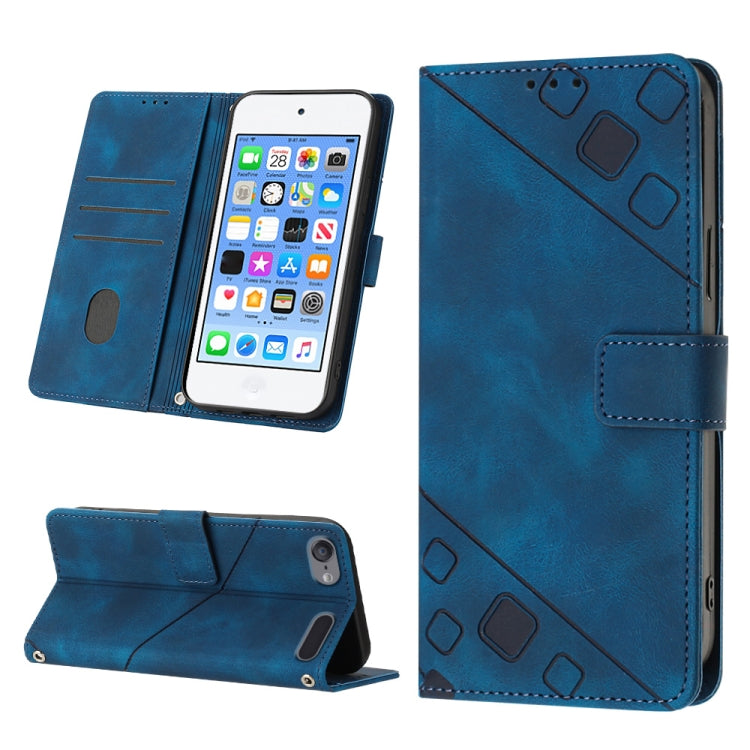 Custodia per telefono in pelle goffrata effetto pelle, For iPhone 7 Plus / 8 Plus / 6 Plus, For iPod Touch 7 / Touch 6, For iPhone 11 Pro