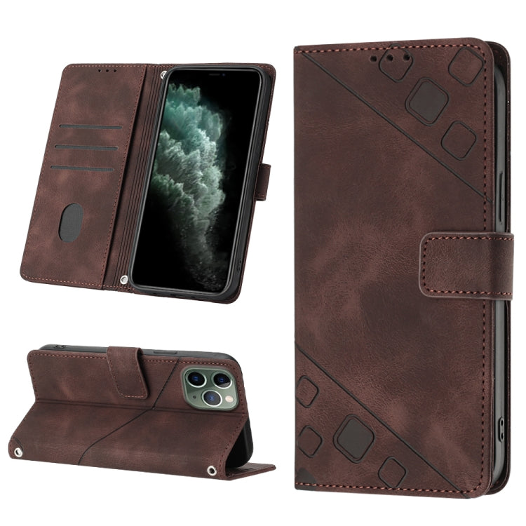 Custodia per telefono in pelle goffrata effetto pelle, For iPhone 7 Plus / 8 Plus / 6 Plus, For iPod Touch 7 / Touch 6, For iPhone 11 Pro