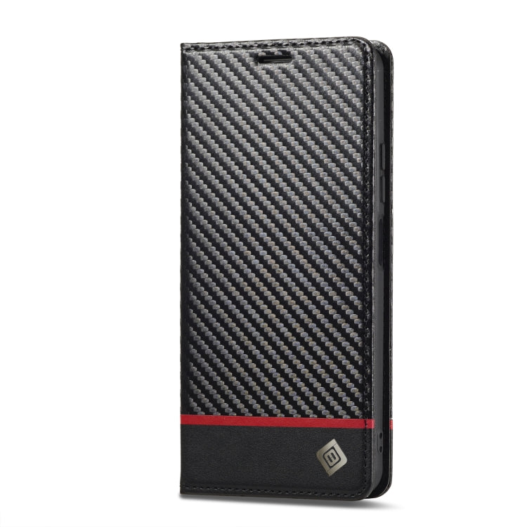 LC.IMEEKE Custodia per telefono in pelle con vibrazione in fibra di carbonio, For Xiaomi Poco X5 Pro/Redmi Note 12 Pro 5G, For Xiaomi Poco X5/Redmi Note 12 5G