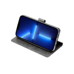 Custodia per telefono in pelle flip con fibbia in vitello, For Motorola Moto E13 4G, For OPPO A17k, For OPPO Reno8 T 4G, For Xiaomi Poco X5 Pro / Redmi Note 12 Pro Speed, For Honor X9a 5G