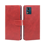 Custodia per telefono in pelle flip con fibbia in vitello, For Motorola Moto E13 4G, For OPPO A17k, For OPPO Reno8 T 4G, For Xiaomi Poco X5 Pro / Redmi Note 12 Pro Speed, For Honor X9a 5G