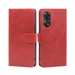 Custodia per telefono in pelle flip con fibbia in vitello, For Motorola Moto E13 4G, For OPPO A17k, For OPPO Reno8 T 4G, For Xiaomi Poco X5 Pro / Redmi Note 12 Pro Speed, For Honor X9a 5G