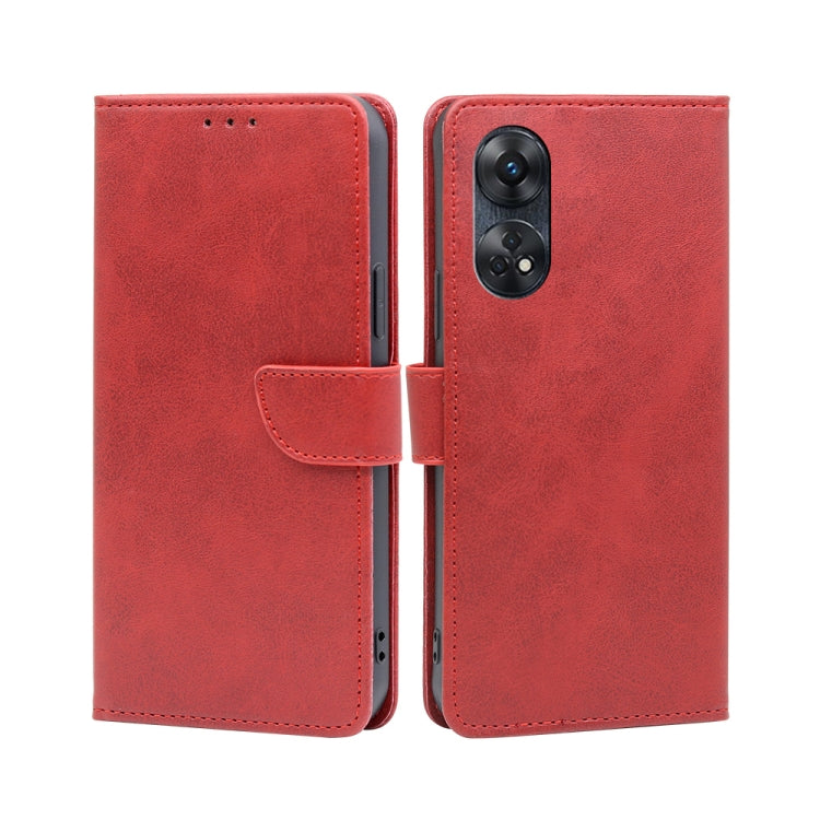 Custodia per telefono in pelle flip con fibbia in vitello, For Motorola Moto E13 4G, For OPPO A17k, For OPPO Reno8 T 4G, For Xiaomi Poco X5 Pro / Redmi Note 12 Pro Speed, For Honor X9a 5G