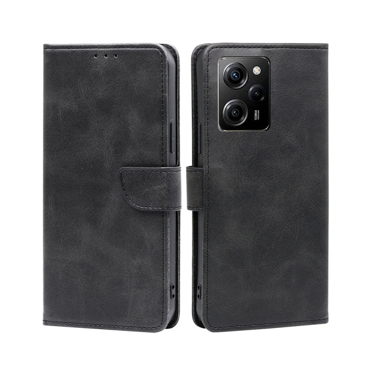 Custodia per telefono in pelle flip con fibbia in vitello, For Motorola Moto E13 4G, For OPPO A17k, For OPPO Reno8 T 4G, For Xiaomi Poco X5 Pro / Redmi Note 12 Pro Speed, For Honor X9a 5G