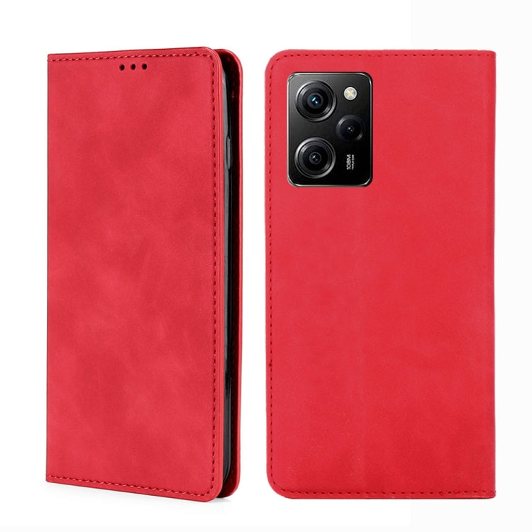 Custodia per telefono in pelle con vibrazione orizzontale magnetica Skin Feel, For Motorola Moto E13 4G, For OPPO A17k, For OPPO Reno8 T 4G, For Xiaomi Poco X5 Pro / Redmi Note 12 Pro Speed